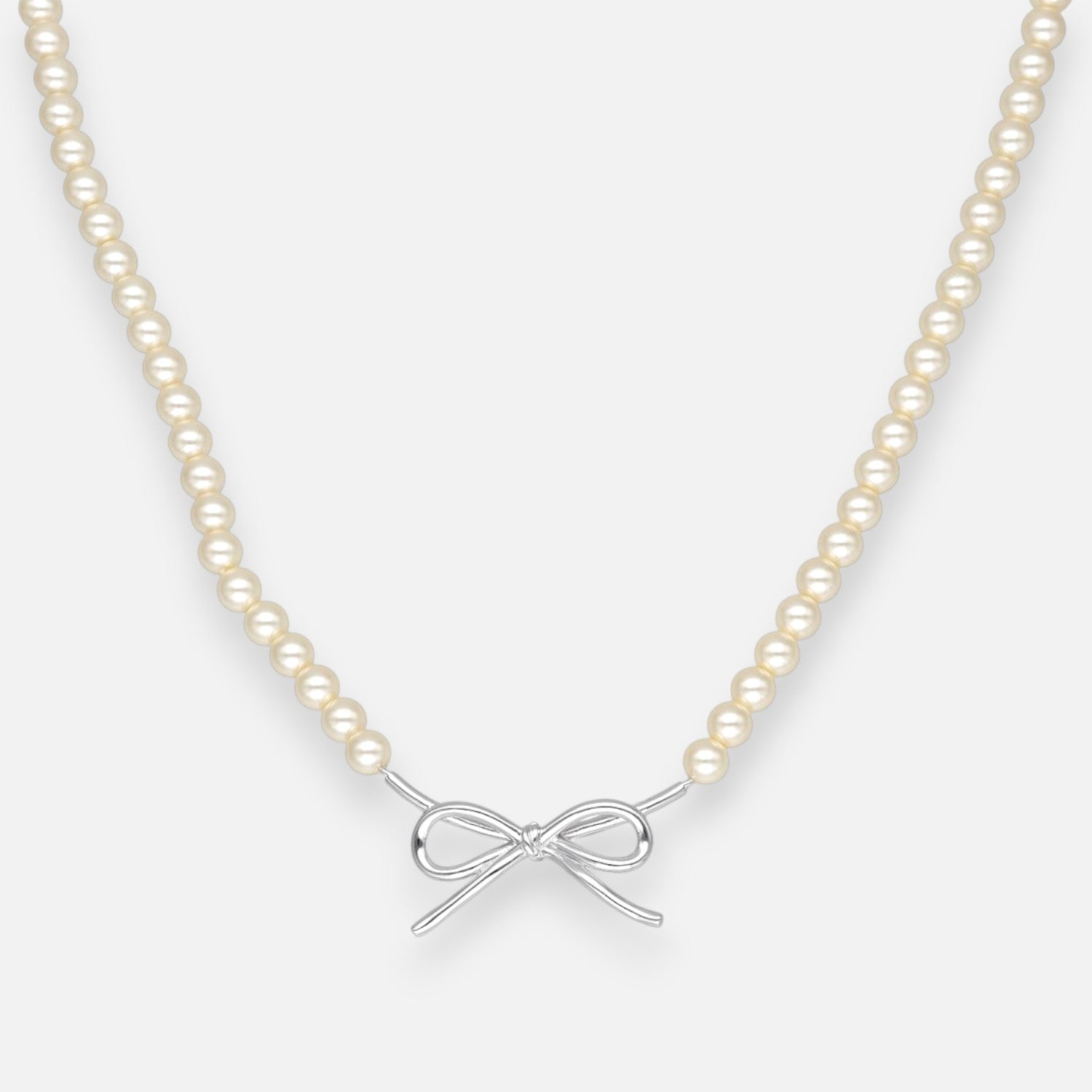 Collar Perlas Lazo Coquette