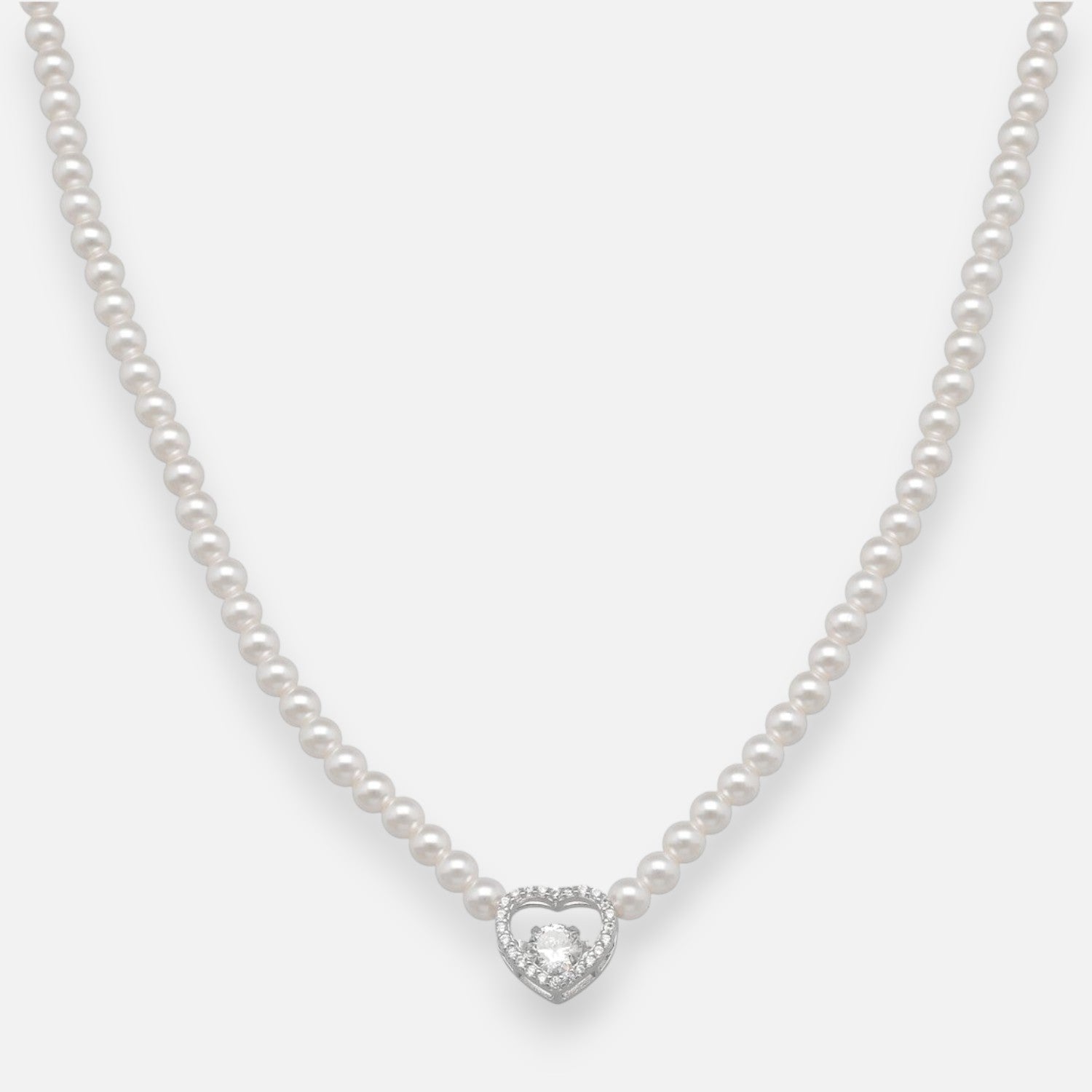 Collar Madre Perla Corazón Circones