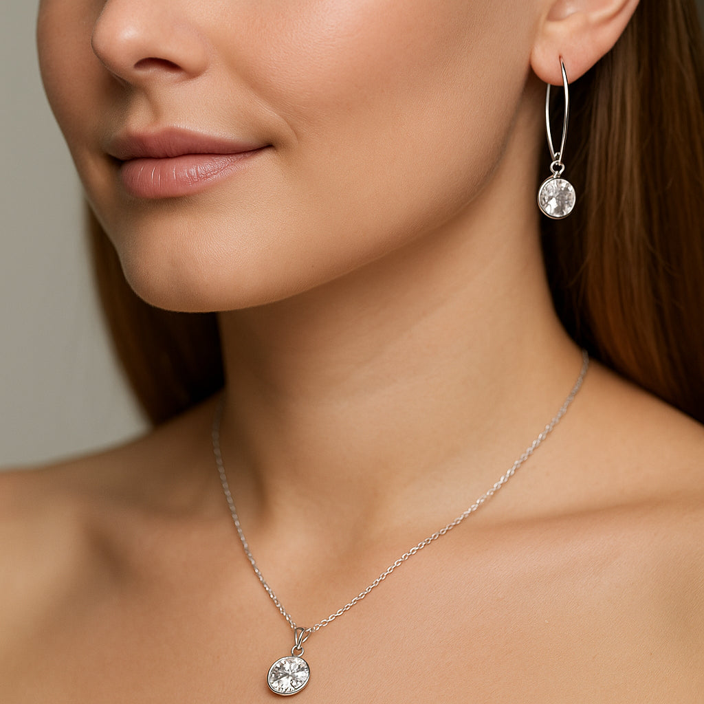 Conjunto Circón 8x10 mm