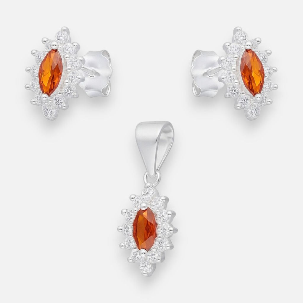 Conjunto Mini Lady Circón Granate