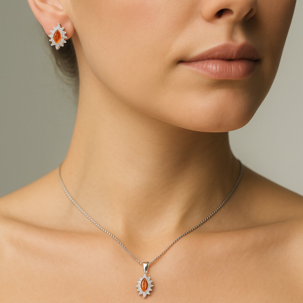 Conjunto Mini Lady Circón Granate