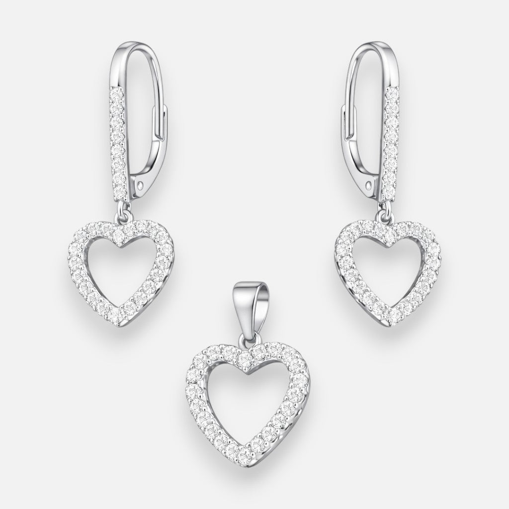 Conjunto Clip Corazones Circones