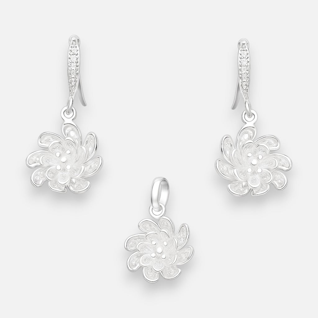 Conjunto Flor Filigrana