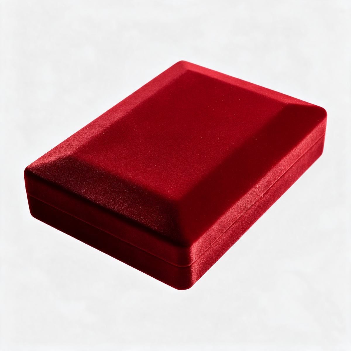 Cofre Grande de Terciopelo Rojo para Conjunto