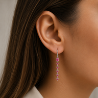Aro Clip Corazones Circones Rosa Francia