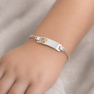 Pulsera Piocha Chinita en Oro Circón 15 cm