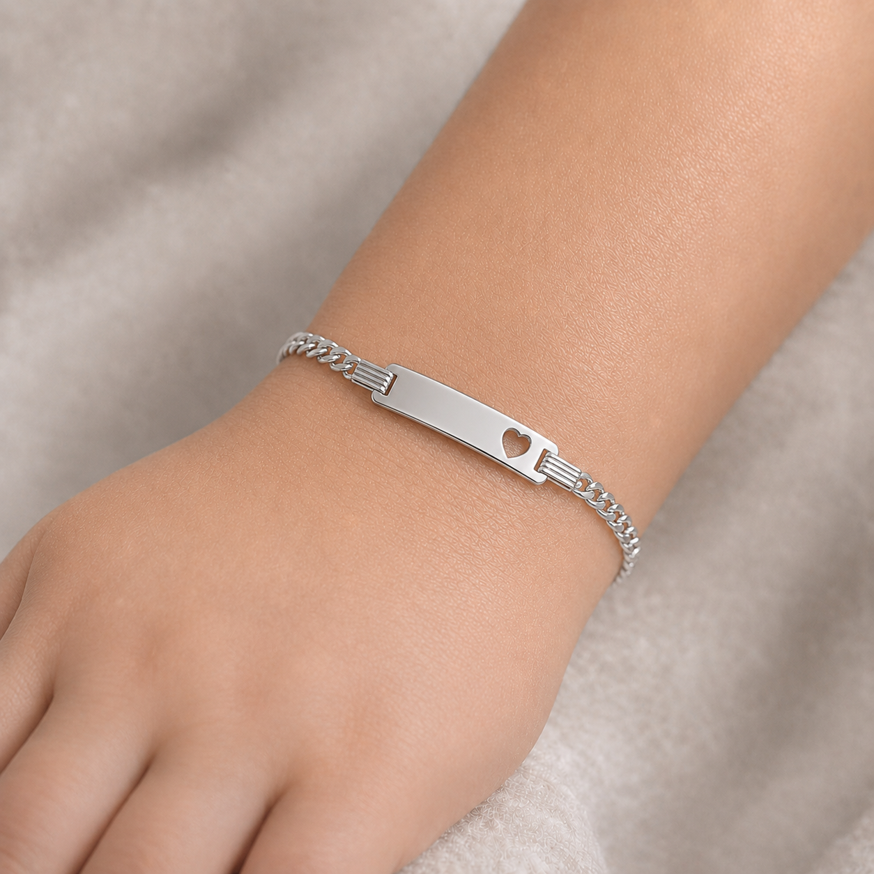 Pulsera Piocha Grumet Corazón 16 mm