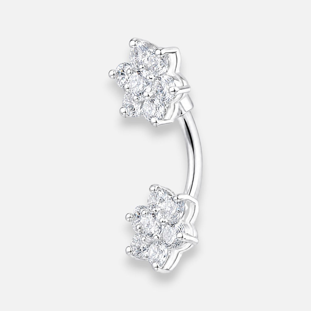Piercing Ombligo Flor Circones Por Unidad
