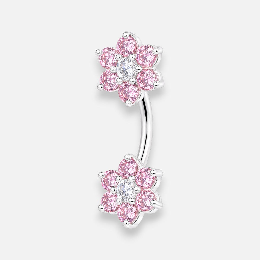 Piercing Ombligo Flores Circones Rosa Francia