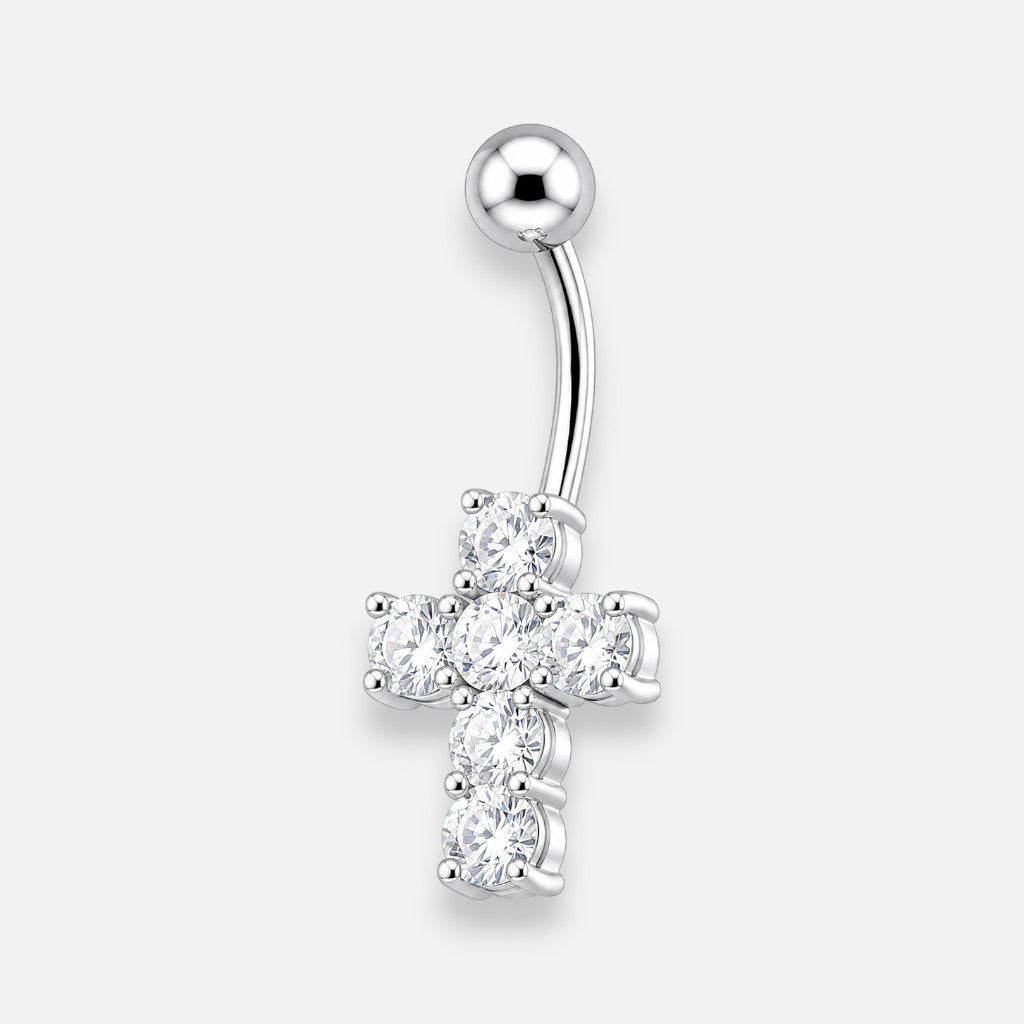 Piercing Ombligo Cruz Circones
