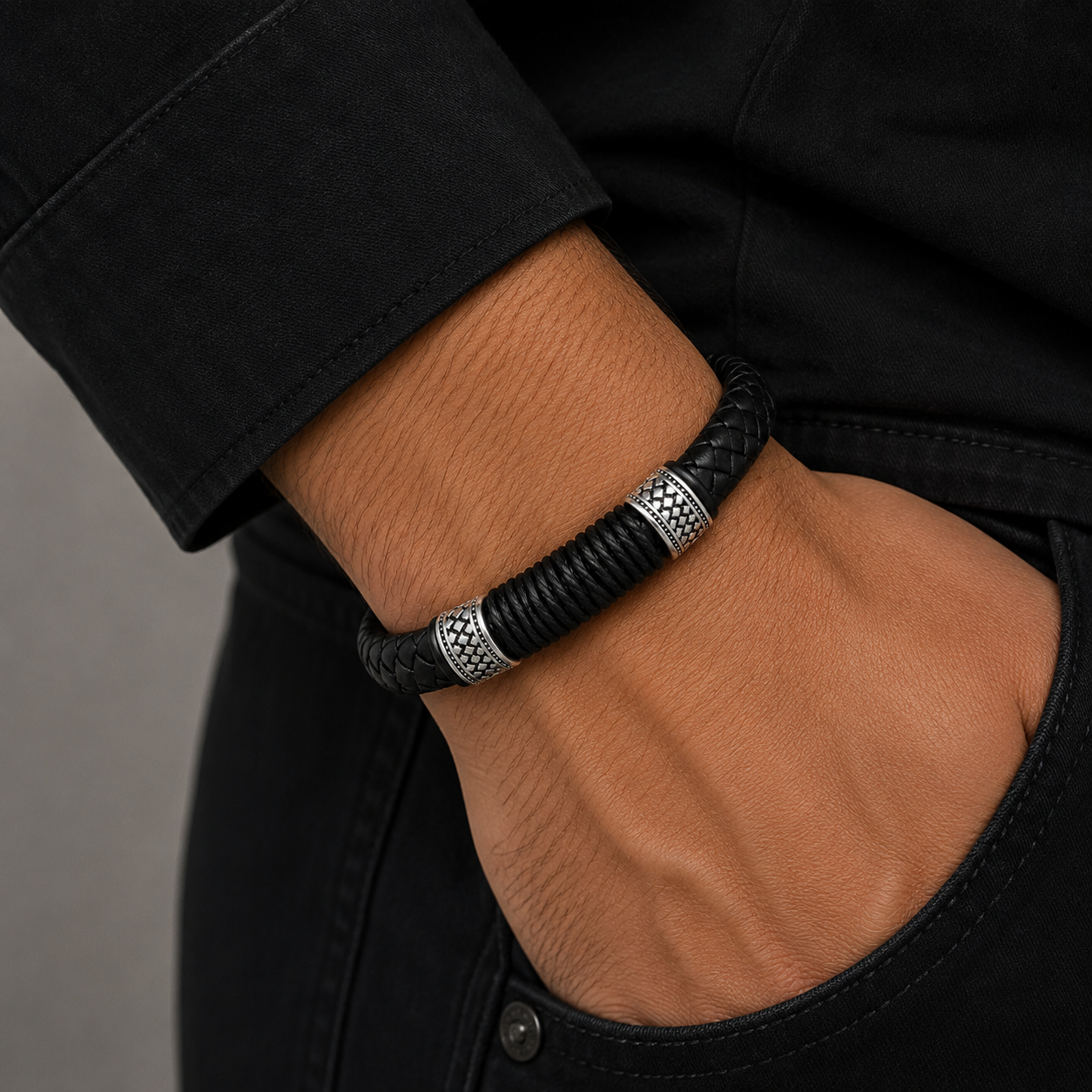 Pulsera Acero Quirúrgico Trenzada