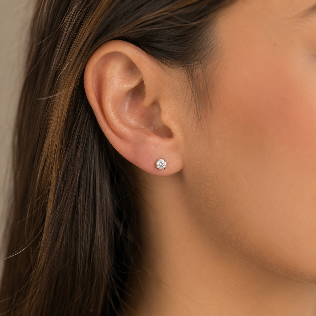 Aro con Tope Circón 4 mm