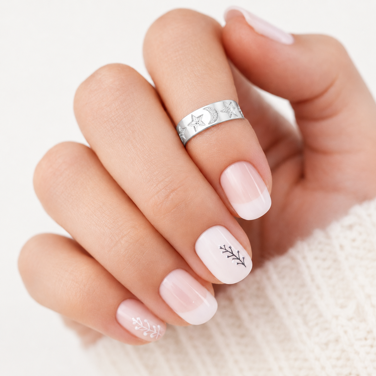 Anillo Midi Estrellas Media Luna