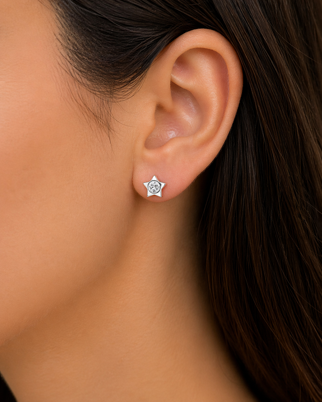 Aro Estrella Circón 4 mm