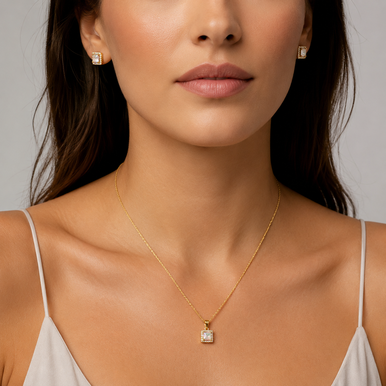 Conjunto Cuadrado Circones Tornasol
