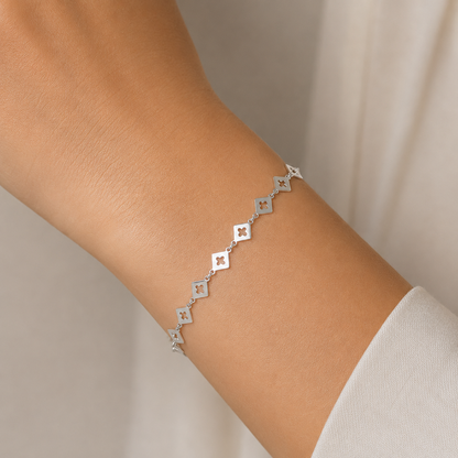 Pulsera Rombos Círculos