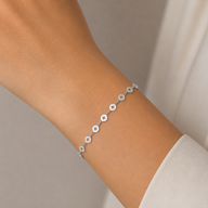 Pulsera Círculos Flor