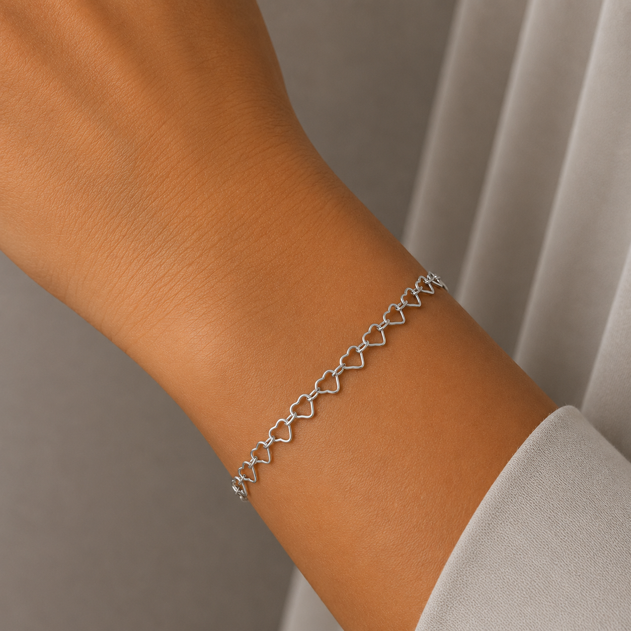 Pulsera Corazones Entrelazados