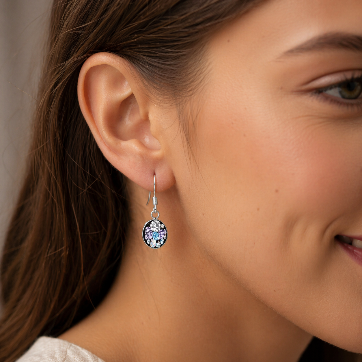 Aro Cristales Hecho con Swarovski® Multicolor