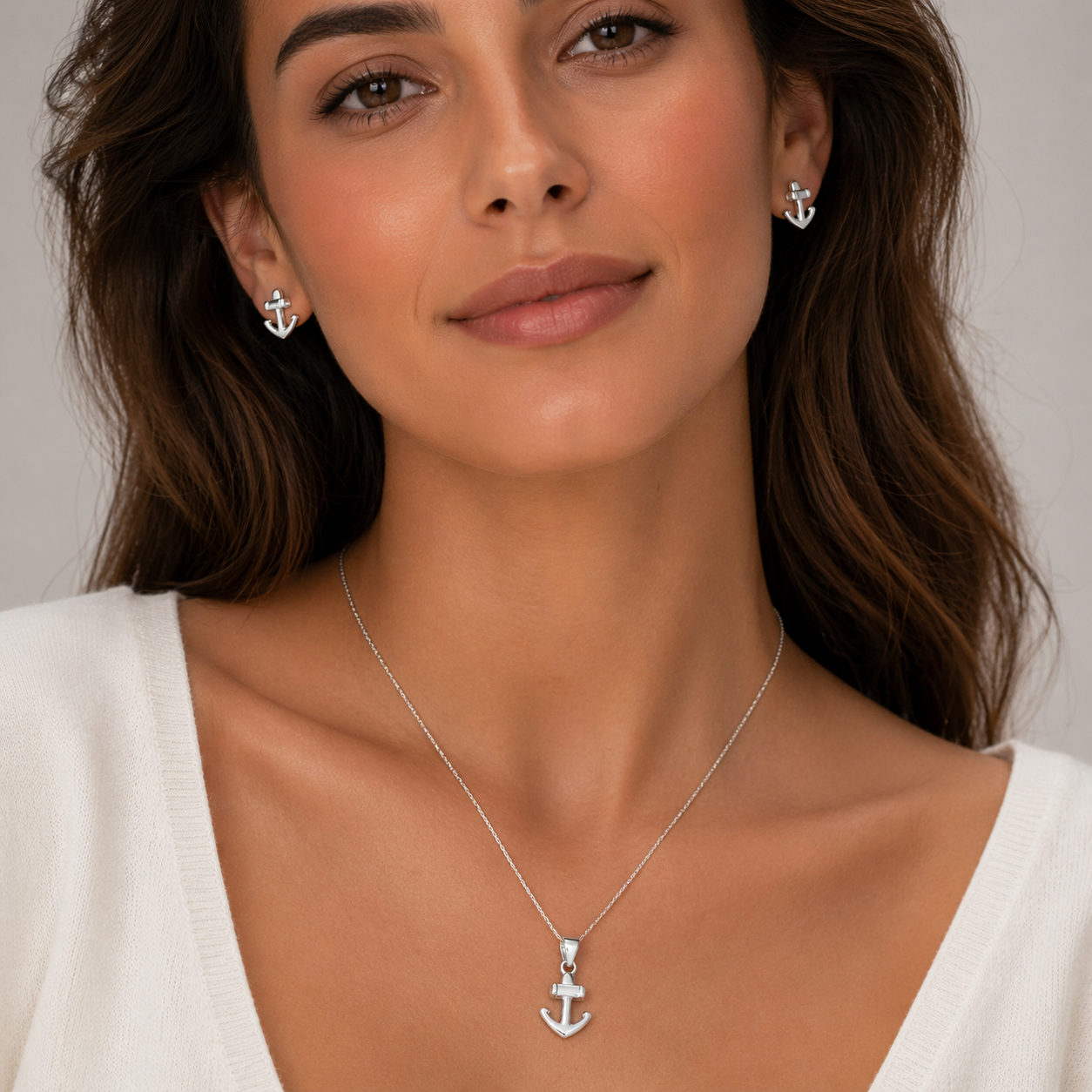 Conjunto Ancla Circón Baguette