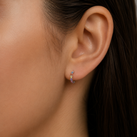 Semi Argolla Estrellas Circones Multicolor 19 mm