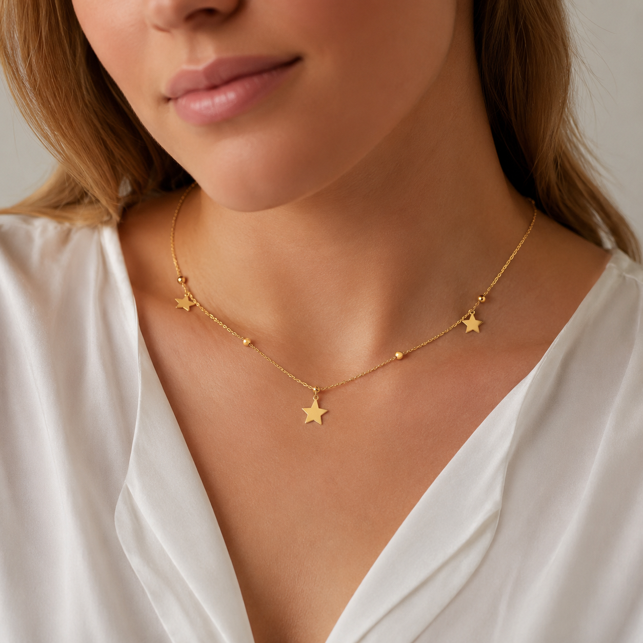 Collar Estrellas Esferas