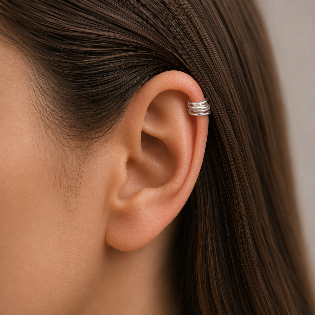 Aro Ear Cuff Líneas