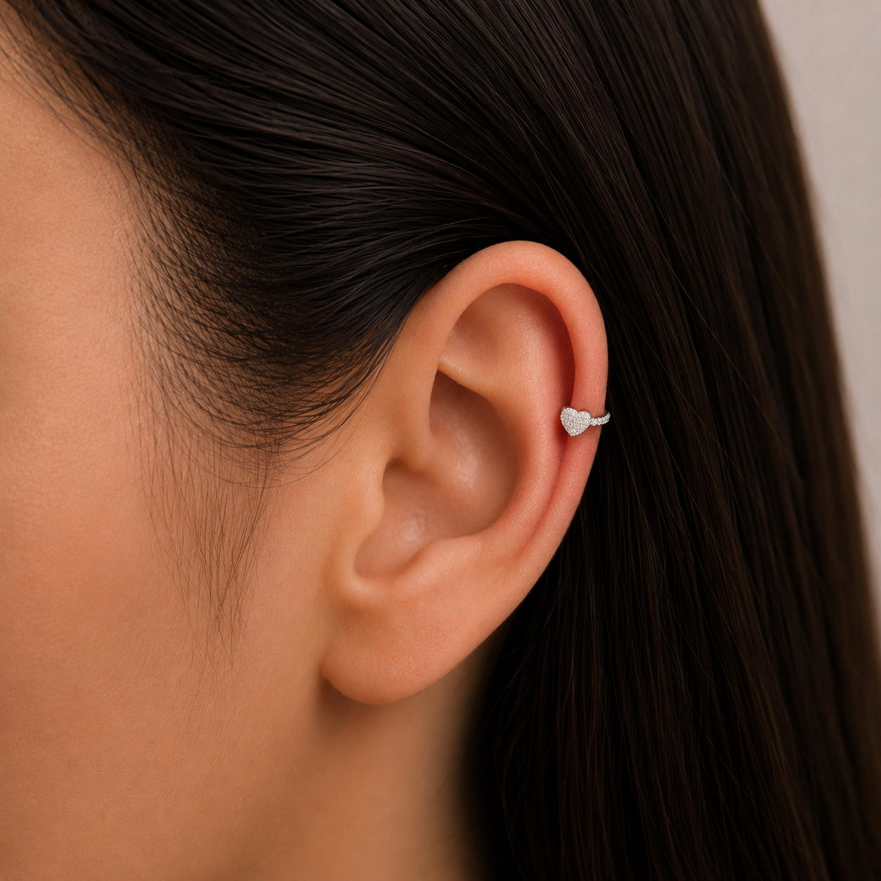 Aro Ear Cuff Corazón Circones