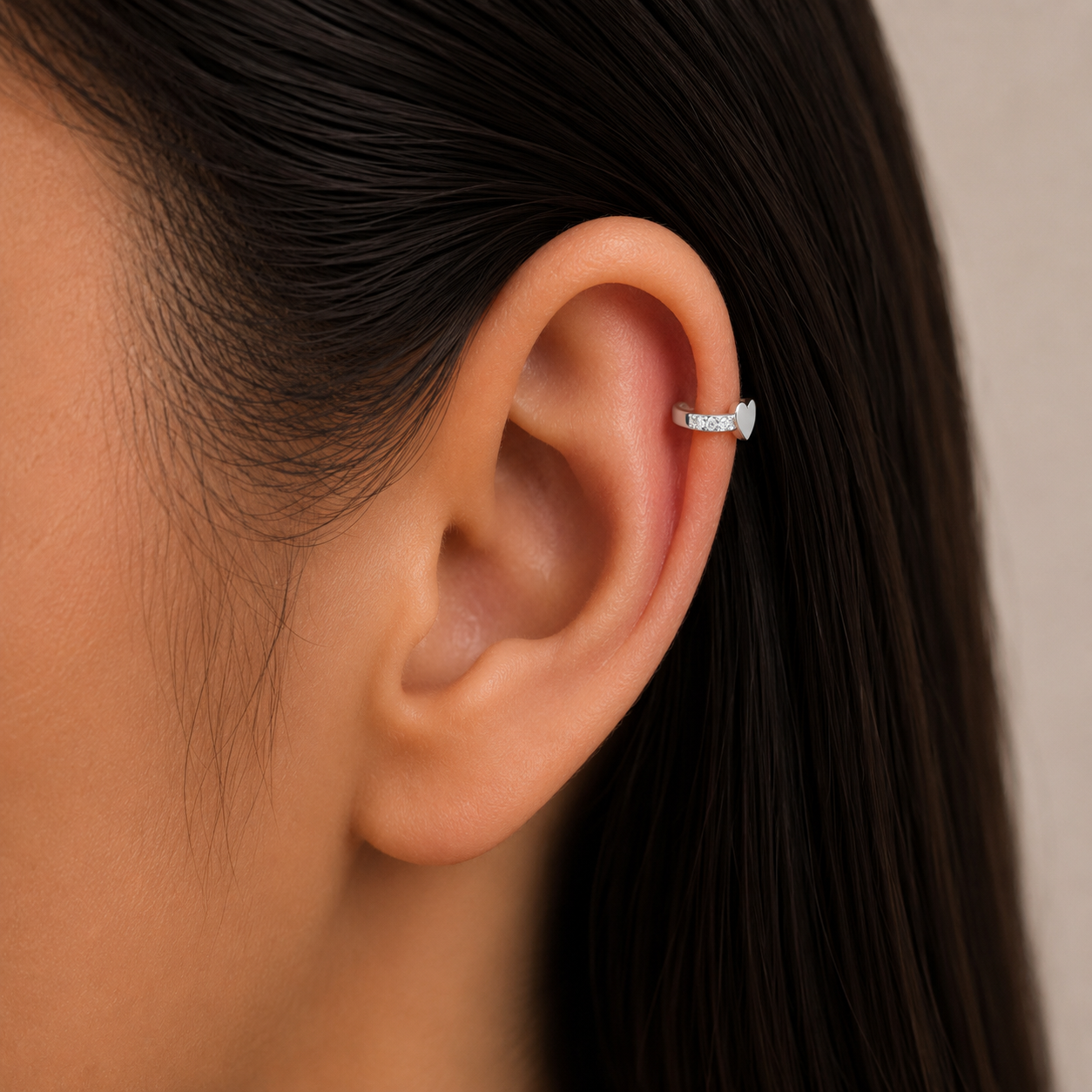 Aro Ear Cuff Corazón Circones