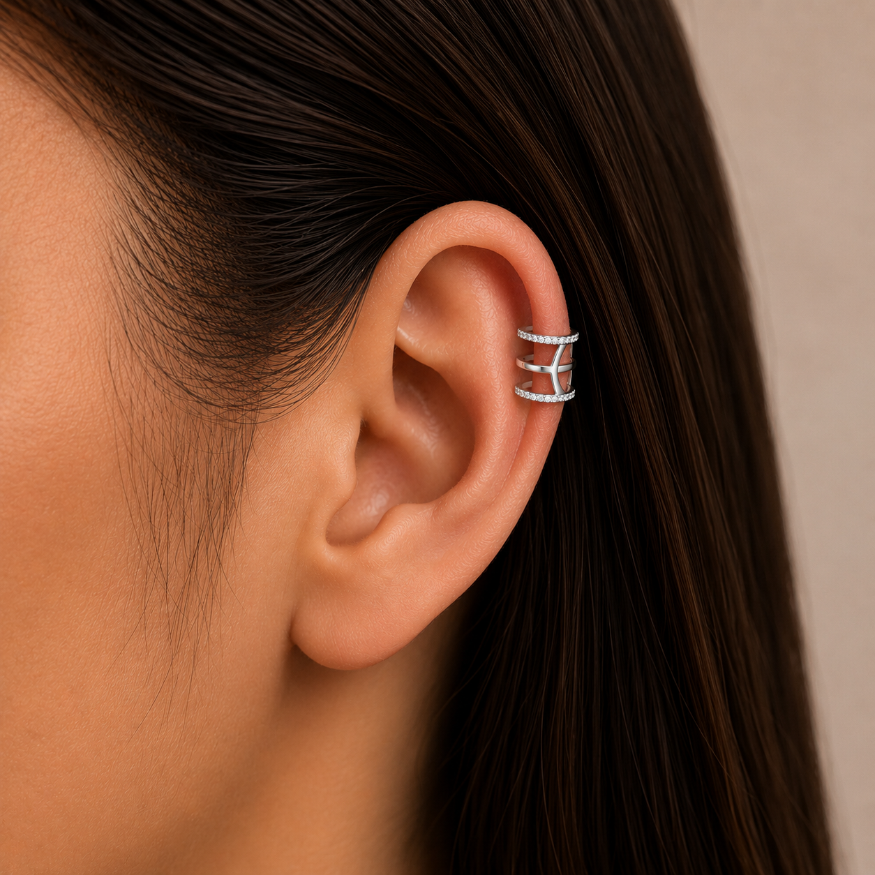 Aro Ear Cuff 3 Líneas Circones