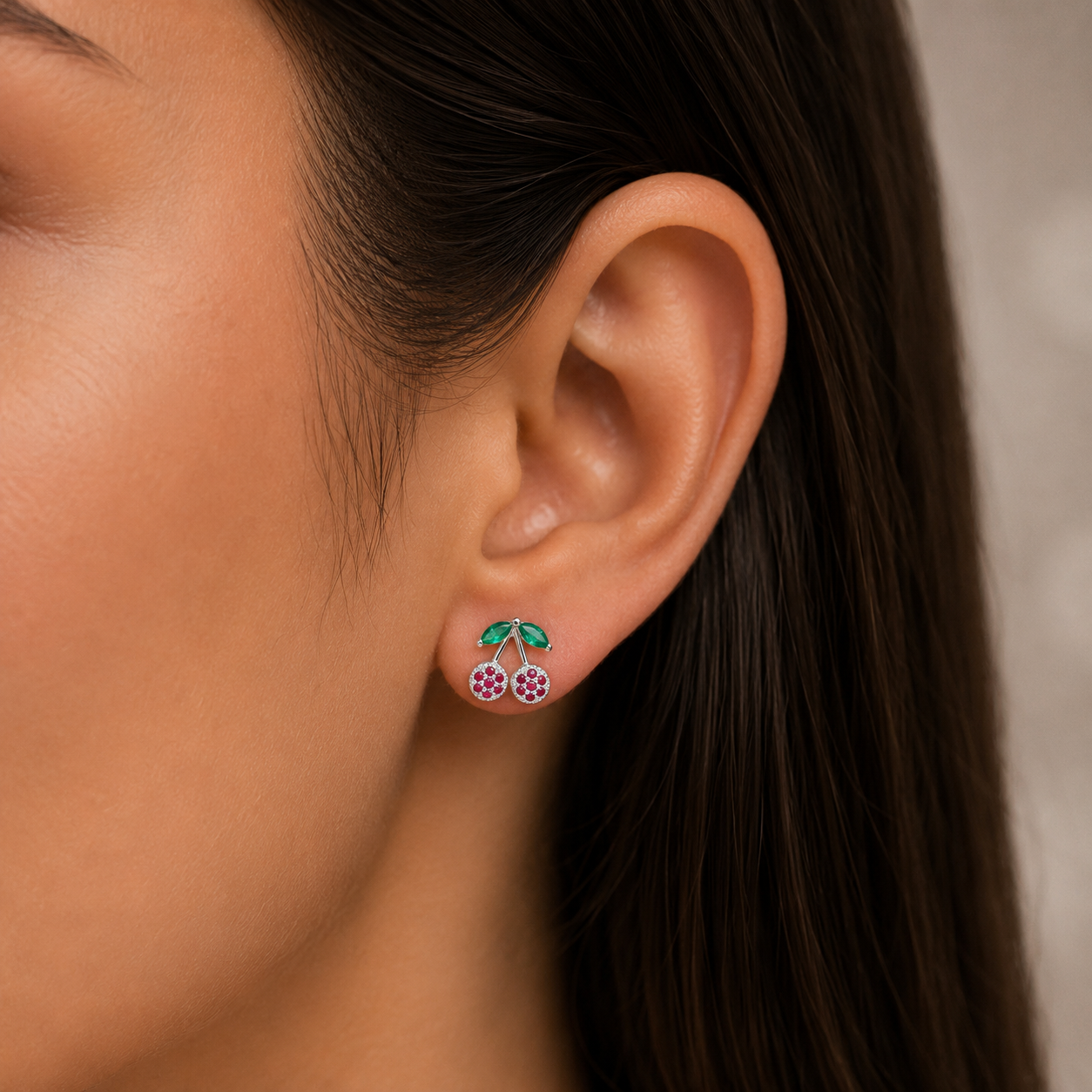 Aro Cereza Circones Multicolor