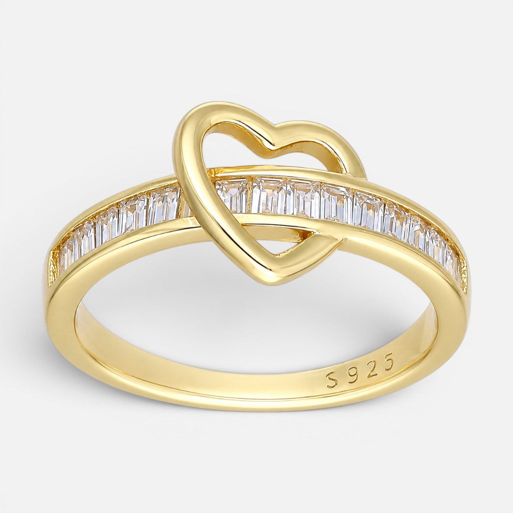 Anillo Cinturón Corazón Circones Baguette