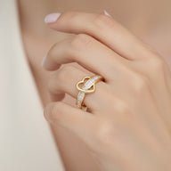 Anillo Cinturón Corazón Circones Baguette 14