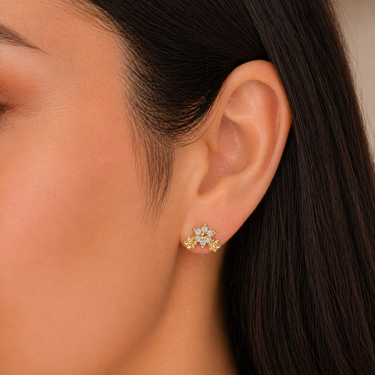 Piercing Flat Flores Circones 7x5 mm