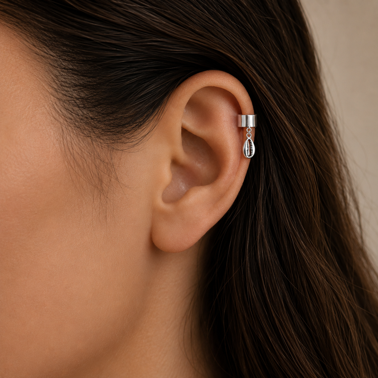 Aro Ear Cuff Concha Valor por Par
