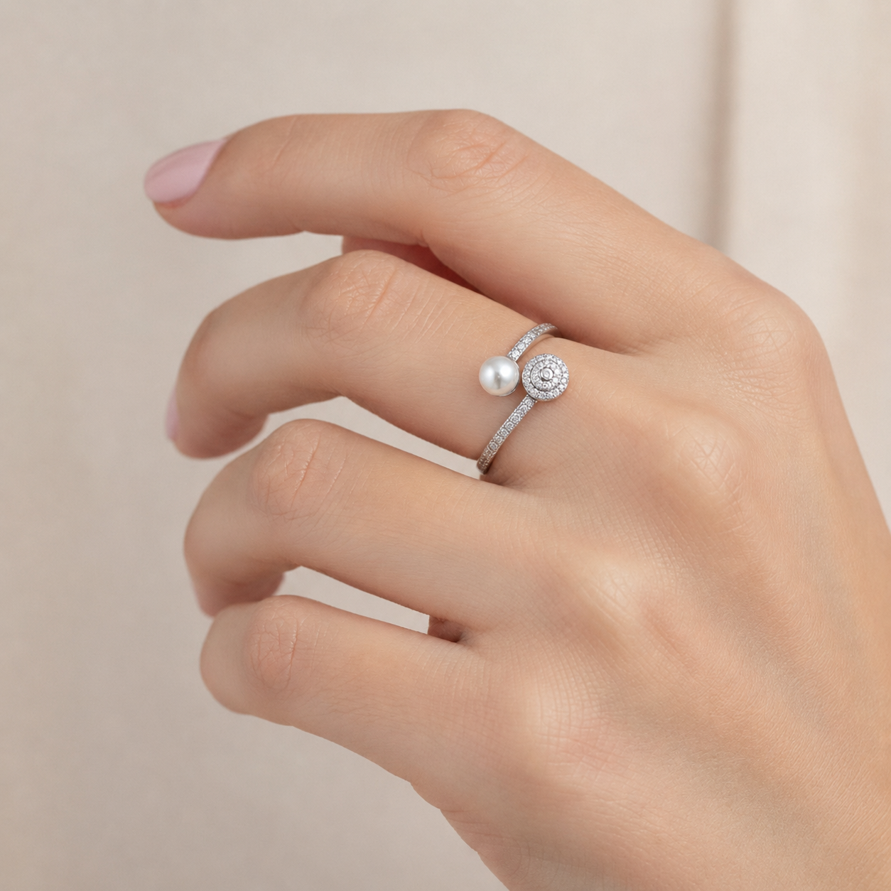 Anillo Ojo Turco Perla Circones