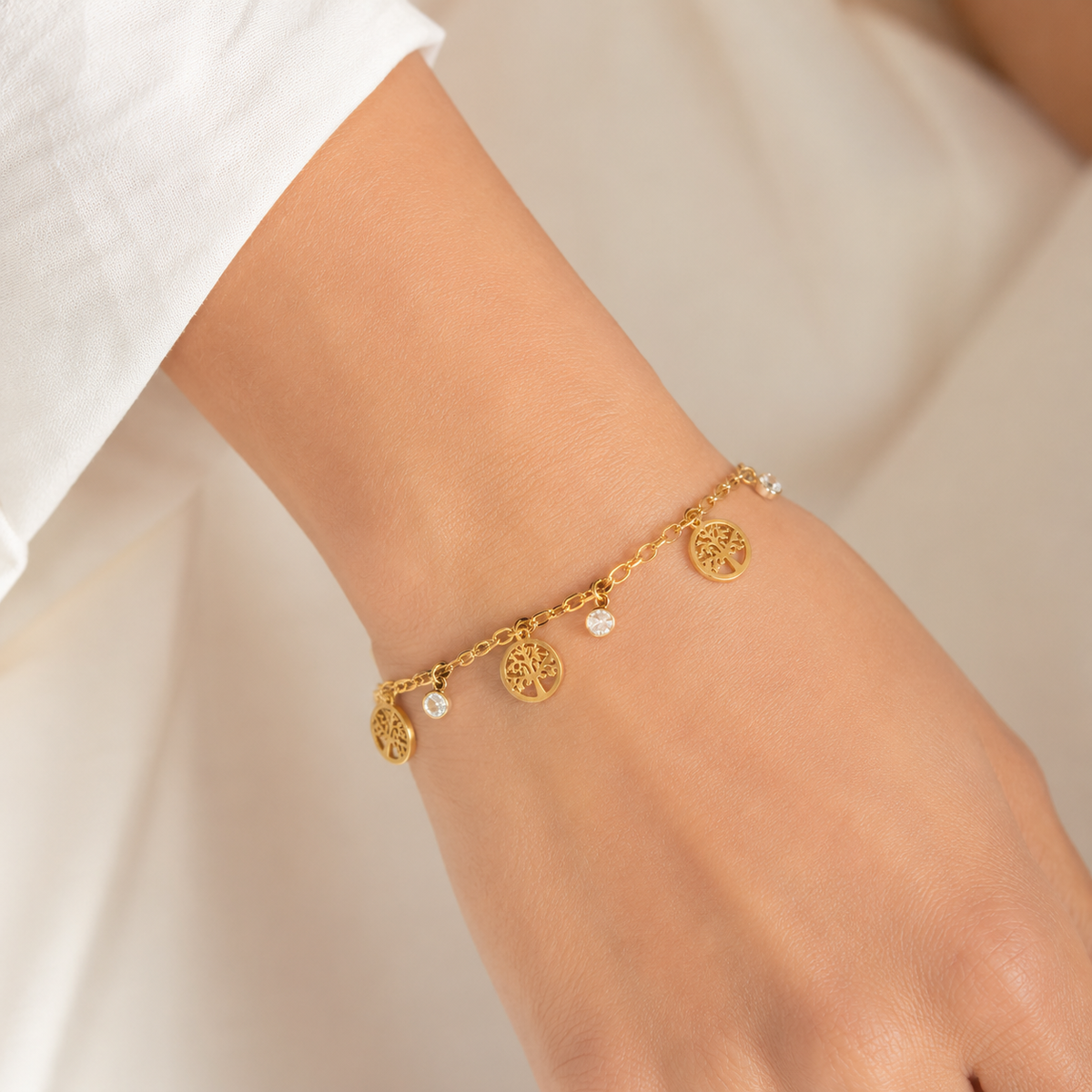 Pulsera Árbol de la Vida Cristales