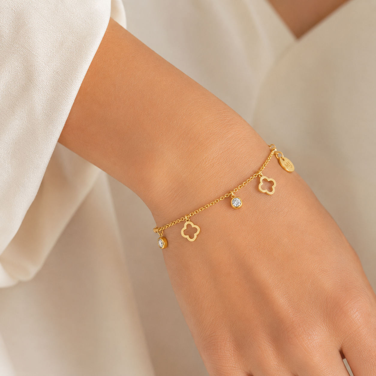 Pulsera Trébol de la Suerte Circones