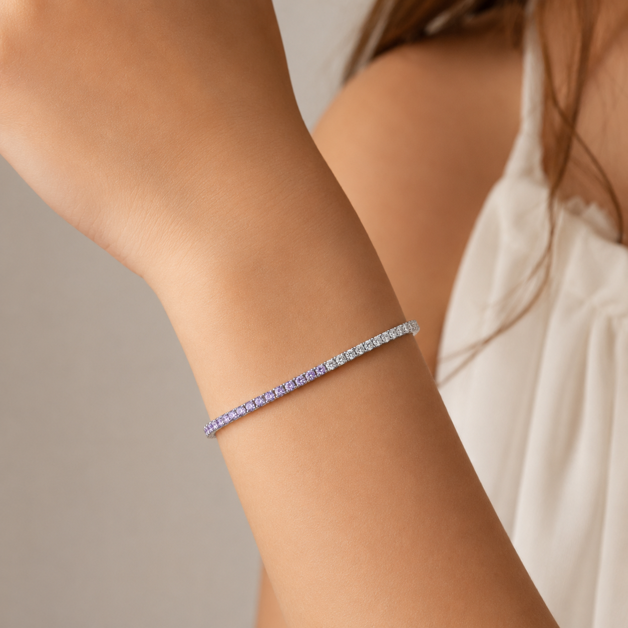 Pulsera Circones Tenis Lila