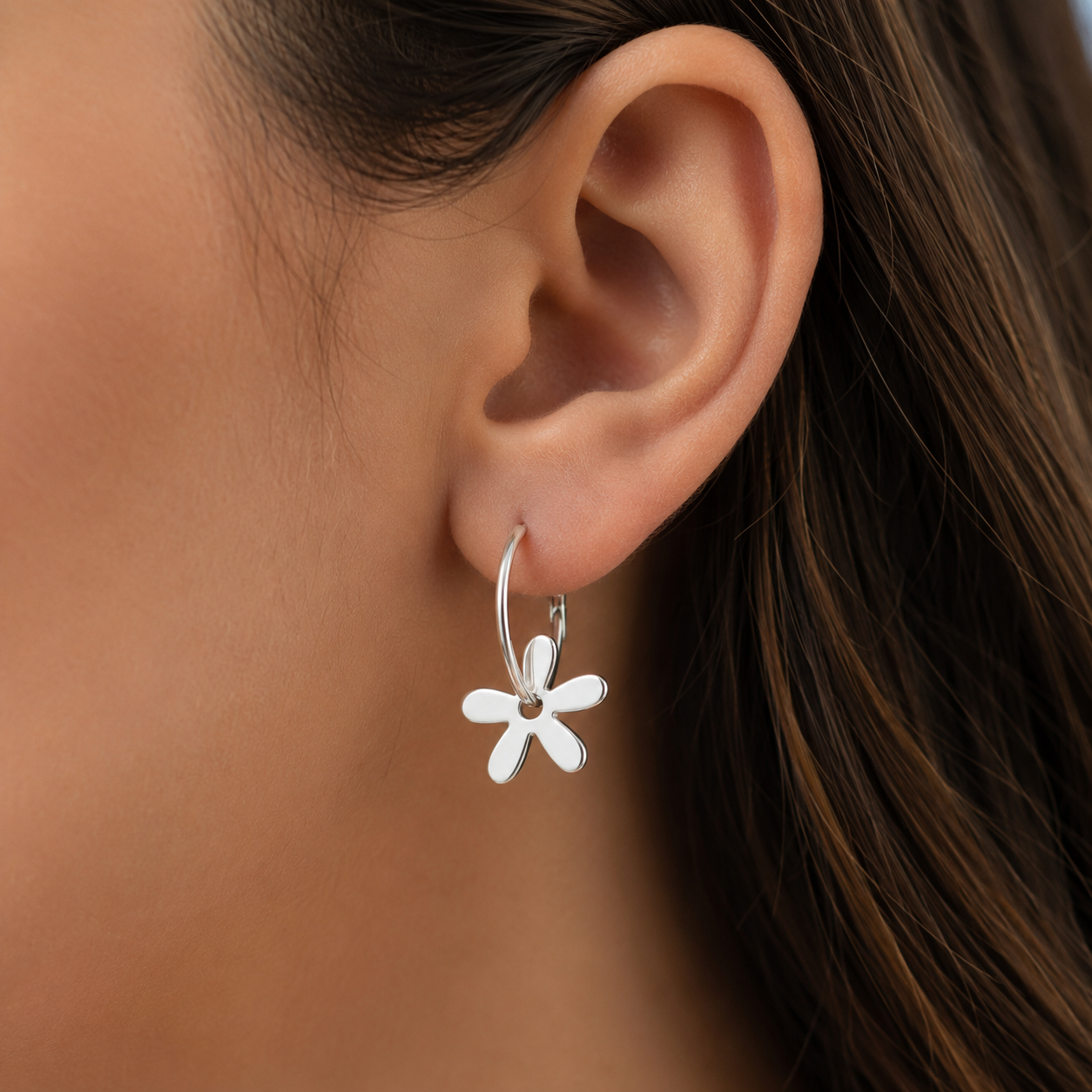 Argolla Flor 20 mm