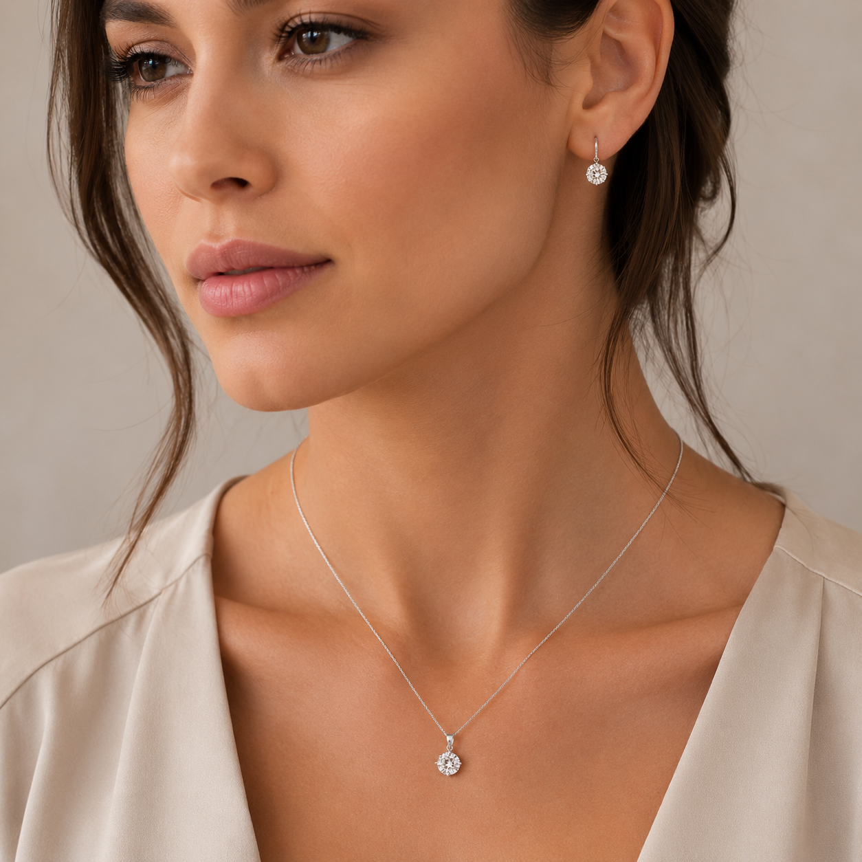 Conjunto Circón 8 mm