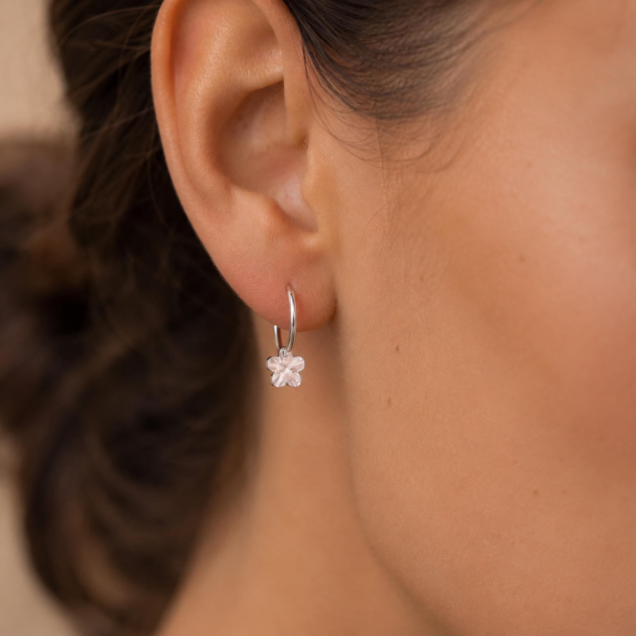 Argolla Flor Cristal Hecho con Swarovski® 14 mm