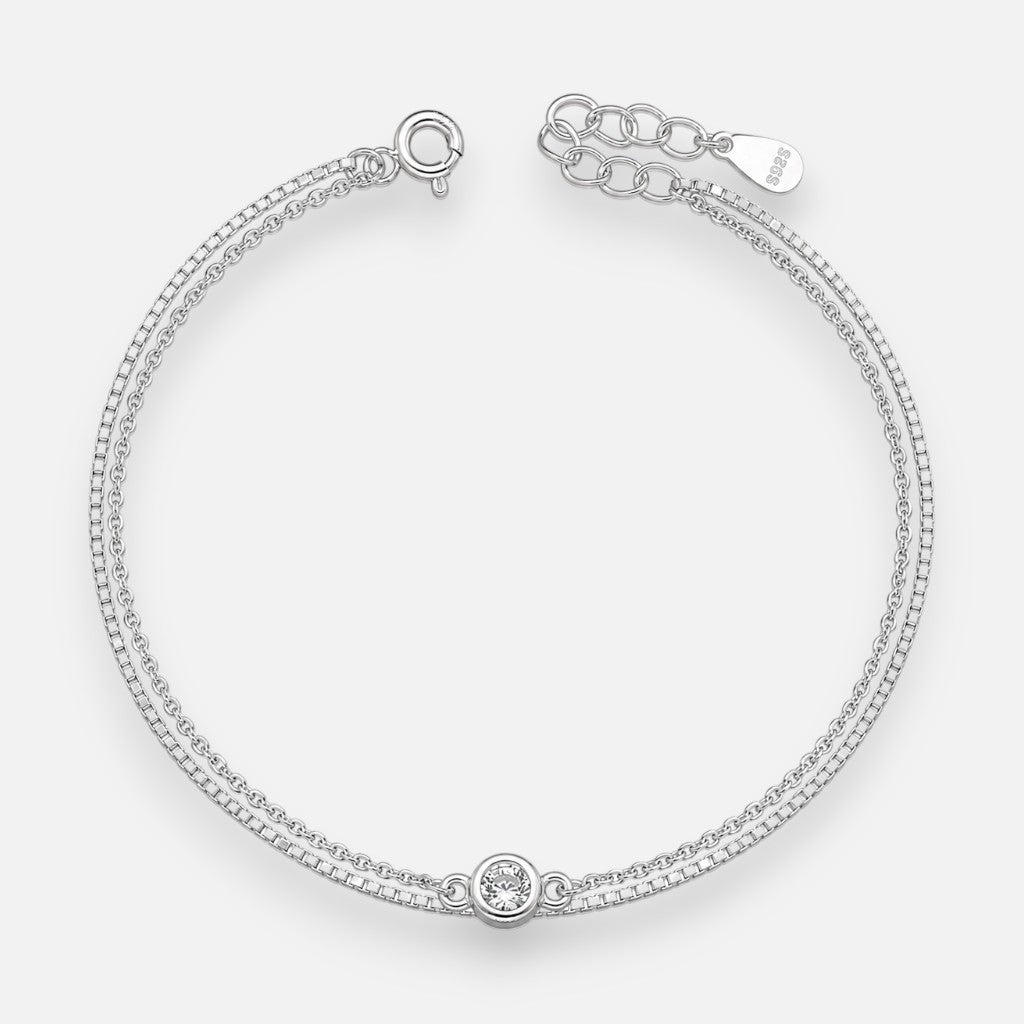 Pulsera Doble Desigual Circón