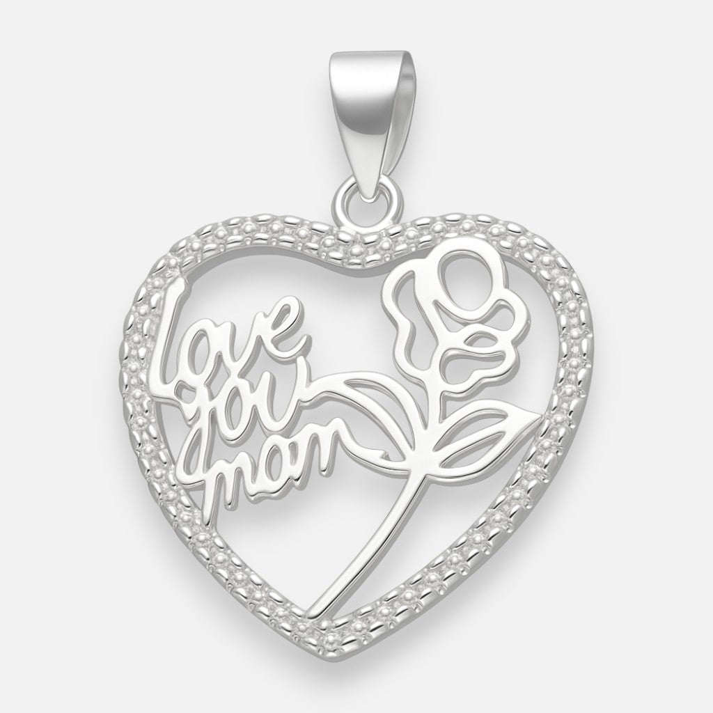 Colgante Corazón I Love You Mom Circones