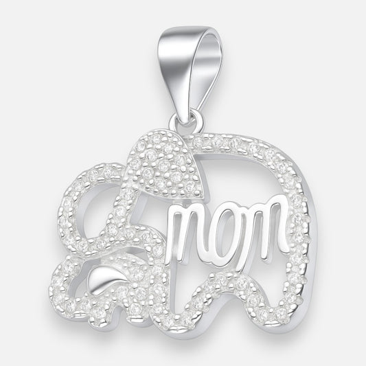 Colgante Mamá Hijo Elefante Circones
