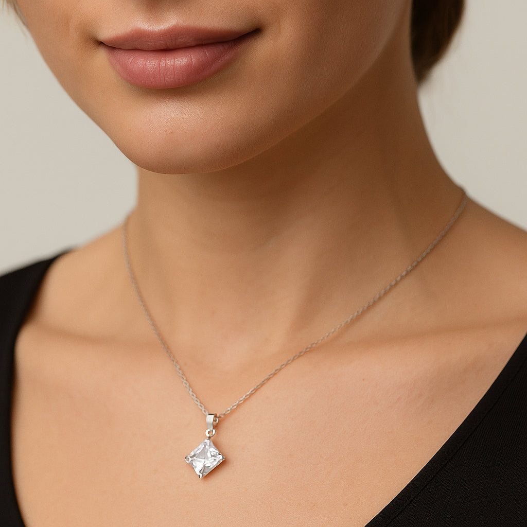 Colgante Circón 6x6 mm