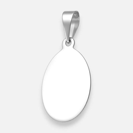 Colgante Placa Ovalada Mediana 24x16