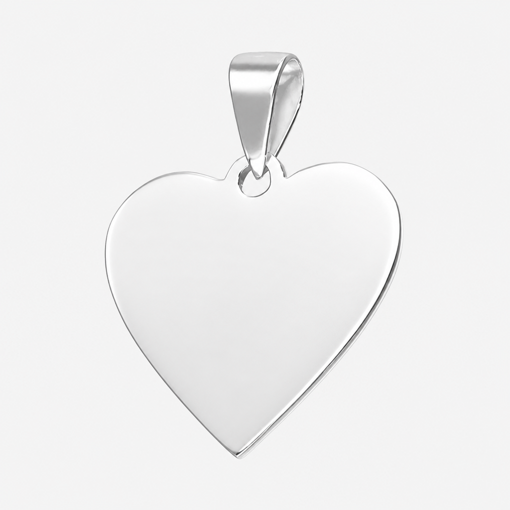 Colgante Placa Corazón Pequeña 20x19 mm