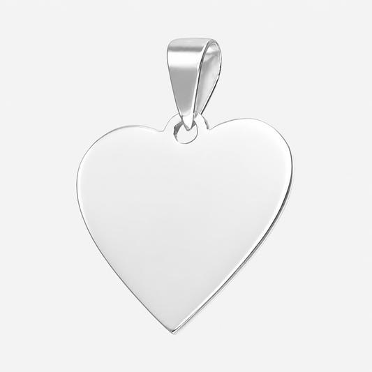 Colgante Placa Corazón Pequeña 20x19 mm