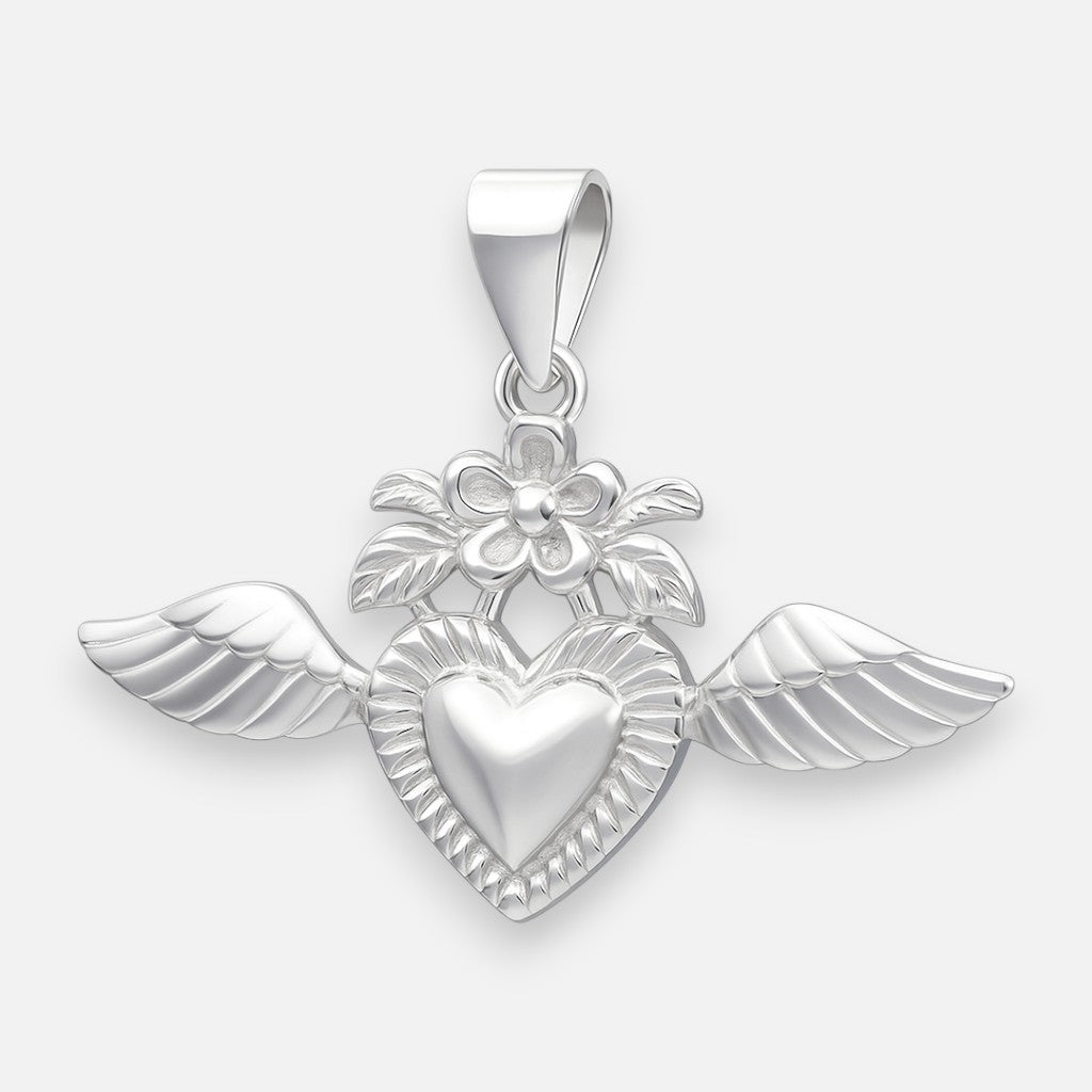 Colgante Corazón Detente con Alas de Ángel